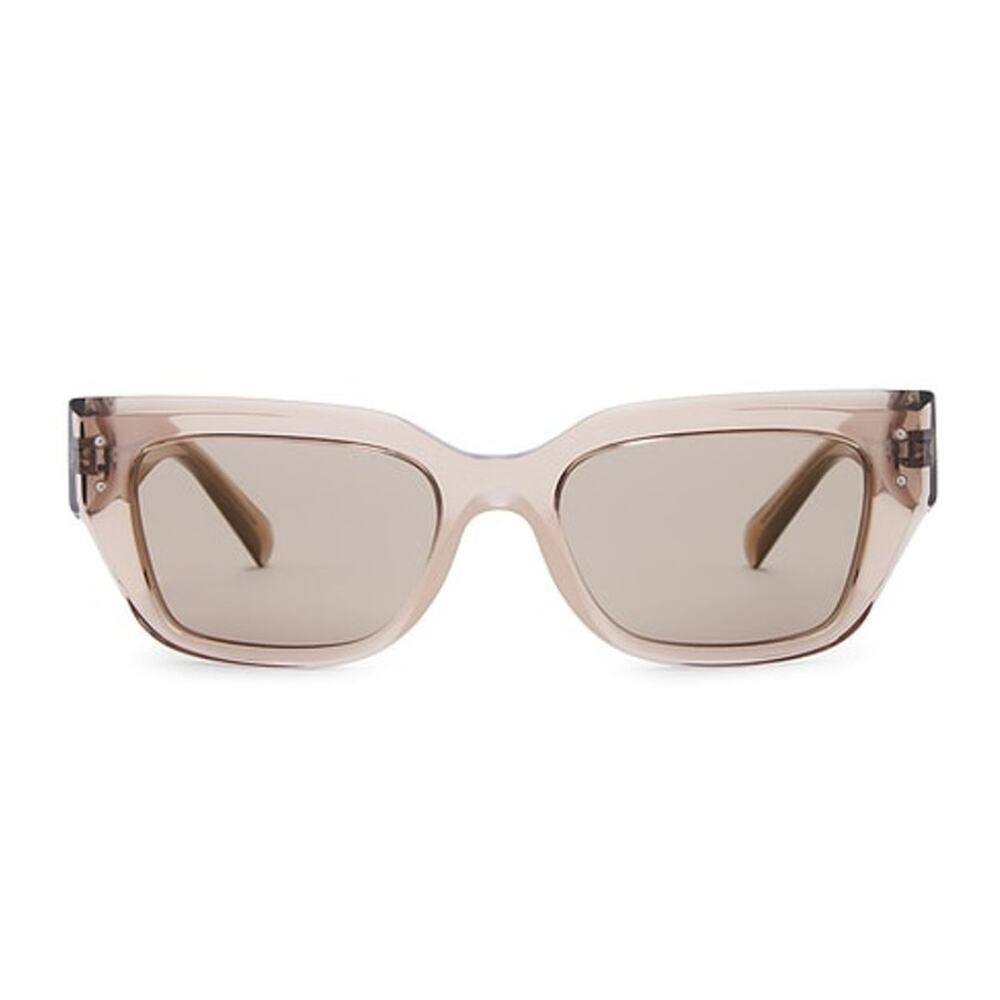 Dolce & Gabbana Sleek Taupe Rectangle Frame Sunglasses